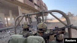 Izraelski vojnici u vojnoj akciji u Gazi, iz video zapisa objavljenog 6. novembra 2023. godine.