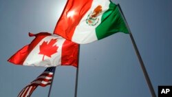 প্রেসিডেন্ট ডনাল্ড ট্রাম্প মেক্সিকো এবং কানাডার পণ্যের উপর তাঁর প্রস্তাবিত শুল্ক এক মাসের জন্য স্থগিত করেছেন। ফাইল ফটো। 