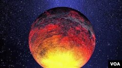Ilutrasi gambar salah satu planet yang berhasil ditemukan oleh teleskop Kepler, planet yang diberi nama Kepler-10b, dengan ukuran 1,4 kali ukuran Bumi , namun dengan temperatur lebih dari 2.500 derajat Fahrenheit (atau lebih dari 1.371 Celcius).