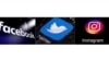 Foto kombinasi yang menunjukkan logo platform media sosial Facebook, Twitter dan Instagram. (Foto: AP)