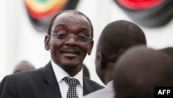 Wakil Presiden Zimbabwe Kembo Mohadi dalam acara pelantikan di Harare, Zimbabwe. 