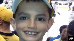 This undated photo provided by Bill Richard shows his son, Martin Richard, who was among the at least three people killed in the explosions at the finish line of the Boston Marathon, Apr. 15, 2013.