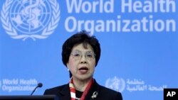 FILE - WHO Director-General Margaret Chan.