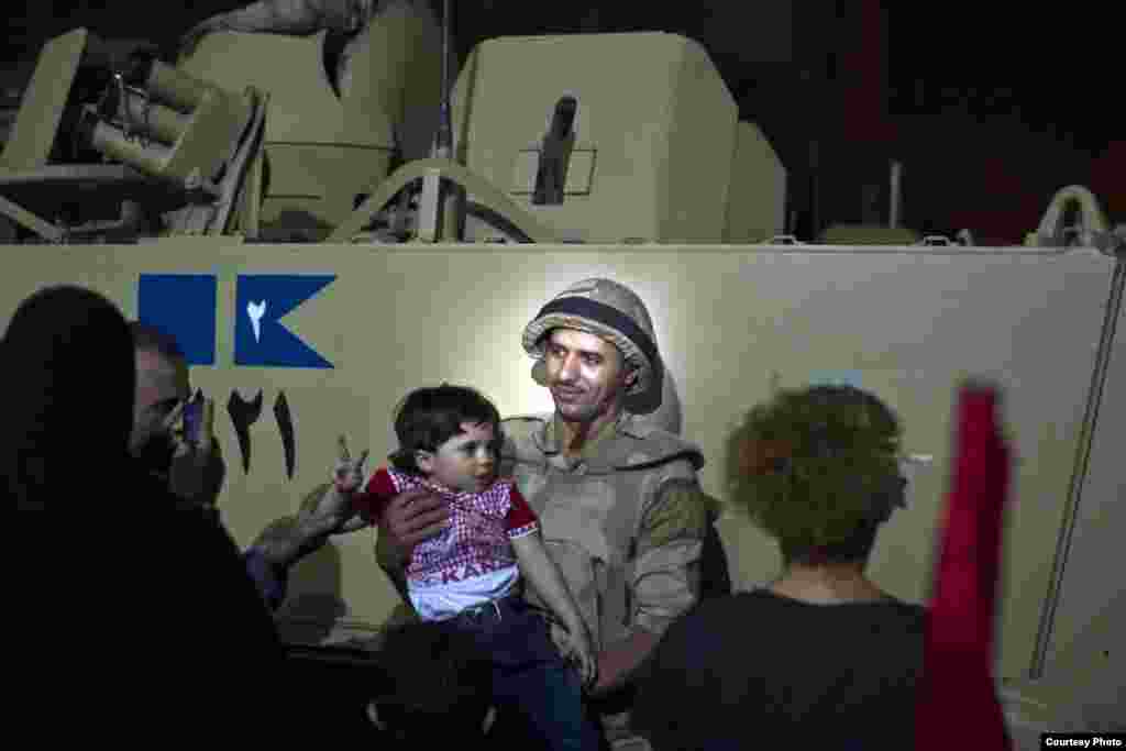 Celebrations Sunday evening in Cairo's Tahrir Square of Abdel Fattah el-Sissi's inauguration as Egypt's new president. Courtesy - Hamada Elrasam. 