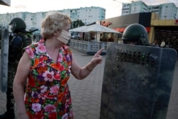 11일 벨라루스 수도 민스크에서 정부의 대선결과 발표에 반대하는 시위가 열렸다.