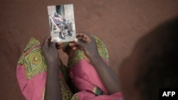 Beatrice, une des victimes de la LRA, témoigne à Obo, en Centrafrique, le 19 février 2018.