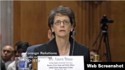 로라 스톤 미국 국무부 동아태 부차관보 대행이 4일 상원 외교위 산하 동아태소위 청문회에서 증언했다.