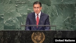 O'zbekistonning BMTdagi elchisi Baxtiyor Ibragimov Bosh Assambleyaning 73-sessiyasida, 1-oktabr, 2018