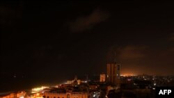 26일 밤 가자 지구.