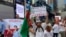 Protest in New York against Belarus leader Aleksandr Lukashenko