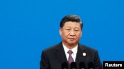 Chinese President Xi Jinping speaks at the opening ceremony for the second Belt and Road Forum in Beijing, China April 26, 2019. 