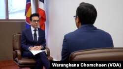 Nikorndej Balankura, spokesperson of Thailand's Ministry of Foreign Affairs, talked to VOA Thai in New York on Sep. 27, 2024.