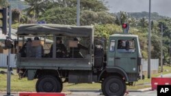 法属新喀里多尼亚连日冲突之后，法国2024年5月16日在这处太平洋领地实施紧急状态。（美联社）