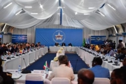 Participants of the Somali Partnership Forum, a two-day meeting between Somali leaders and international community, are seen in Mogadishu, Somalia. (Source - Twitter @US2SOMALIA)