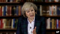 Mendagri Theresa May muncul sebagai salah satu calon terkuat untuk menggantikan PM Inggris David Cameron (foto: dok).