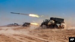 지난해 9월 러시아 남부 지역 아슈루크 군사기지에서 러시아와 벨라루스, 아르메니아, 중국, 파키스탄, 미얀마가 참여한 군사 훈련이 실시됐다. (자료사진)