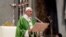 Pope Francis delivers his speech during a Mass for the closing of the synod of bishops in St. Peter's Basilica at the Vatican, Sunday, Oct. 28, 2018.