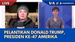 Laporan VOA untuk Nusantara TV: Pelantikan Trump, Presiden ke-47 Amerika Serikat 