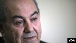 Mantan PM Irak, Ayad Allawi tidak menghadiri sidang parlemen Irak hari Sabtu.