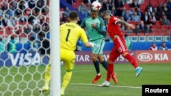 Le premier but de Cristiano Ronaldo pour le Portugal, le 21 juin 2017.