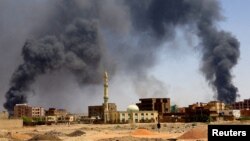 عکس آرشیف از بمباردمان شهر خرطوم، پایتخت سودان