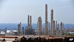 Le complexe pétrochimique de South Pars à Asaluyeh, en Iran, sur la côte nord du golfe Persique.