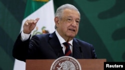 FILE - Mexico's President Andres Manuel Lopez Obrador said he will not attend a meeting of American-area leaders this week. (REUTERS/Daniel Becerril/File Photo)
