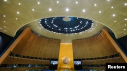 资料照片：第77届联合国大会。