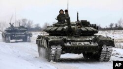 Rossiya kuchlari Leningrad oblastida mashq qilmoqda, 14-fevral, 2022 