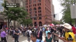 Protesters on Day One of Republican Convention