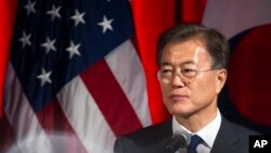 Le président sud-coréen Moon Jae-In à Washington, 28 juin 2017.