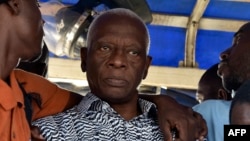 Le politicien ivoirien Aboudramane Sangaré, lors d'une manifestation contre un référendum sur l'adoption d'une nouvelle constitution à Abidjan, 20 octobre 2016.