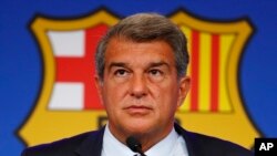Shugaban Kungiyar Kwallon Kafa Ta Barcelona Joan Laporta