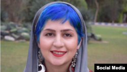 سپیده قلیان فعال مدنی که از سوی ماموران امنیتی جمهوری اسلامی بار دیگر بازداشت شده است.