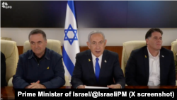 以色列总理内塔尼亚胡宣布对伊朗进行了非常成功的首波打击。(图片来自以色列总理X平台账户)