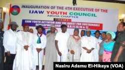 Matasan Ijaw daga yankin Niger Delta dake zaune a Abuja inda Manjo Al-Mustapha ya kasance baban bakon da yayi jawabi