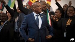 Jacob Zuma au sommet de l'Union africaine, le 14 juin 2015. (AP Photo/Shiraaz Mohamed)