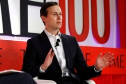 FILE - Jared Kushner, senior adviser to President Donald Trump, speaks during the TIME 100 Summit in New York, April 23, 2019.