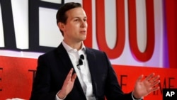 Jared Kushner, senior adviser to President Donald Trump, speaks during the TIME 100 Summit in New York, April 23, 2019.