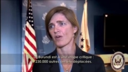 Samantha Power explique le sens de la mission des ambassadeurs du Conseil de sécurité au Burundi