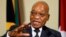 FILE - South Africa's President Jacob Zuma gestures during a media briefing.