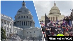 Zdanje Kapitola na godišnjicu nasilnog upada i pre godinu dana tokom protesta dela pristalica Donalda Trampa