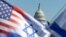 Bendera Israel dan AS dikibarkan di dekat US Capitol saat unjuk rasa mendukung Israel dan memprotes antisemitisme di National Mall di Washington, 14 November 2023. (Foto: REUTERS/Tom Brenner)