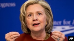 FILE- Hillary Rodham Clinton.