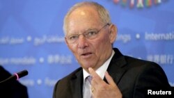 Menteri Keungan Jerman Wolfgang Schaeuble.
