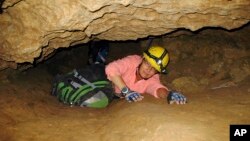 FILE - Penelope Boston, a New Mexico Tech professor in July 2008, discovered extreme life in New Mexico caves. Friday, she presented new findings of microbes trapped in crystals in Mexico that could be 50,000 years old.