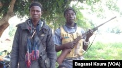 Des miliciens anti-Balaka à Gbaguili, en République Centrafricaine, 1er 2014, Photo Bagassi Koura.