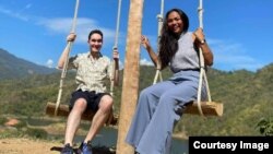 Hans Skallevold and his Thai girlfriend in Thailand last year (Photo Credit: Mancharee Sangmueang)