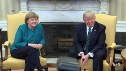 President Trump, German Chancellor Merkel Discuss Trade, NATO