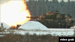 U.S.-Polish military drills on January 30, 2017.